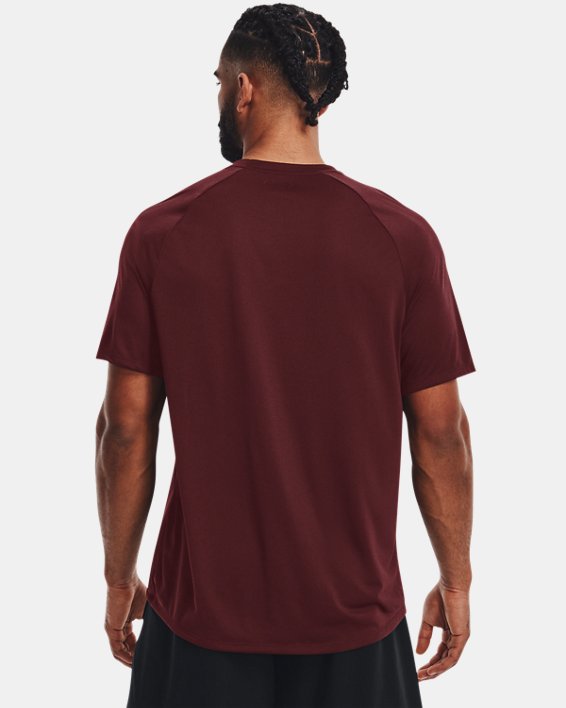 Men's UA Tech™ 2.0 Textured Short Sleeve T-Shirt, Red, pdpMainDesktop image number 1
